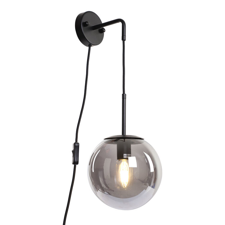 Wandlamp Else 1-lichts Smoke