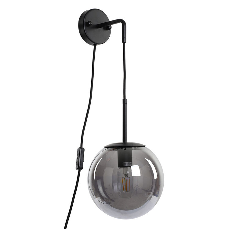 Wandlamp Else 1-lichts Smoke