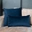 Sierkussen Anna velvet donkerblauw 45 x 45 cm