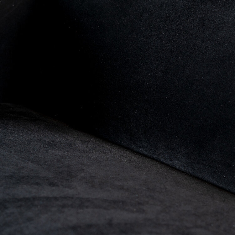 Velvet bank 3-zits Memphis zwart