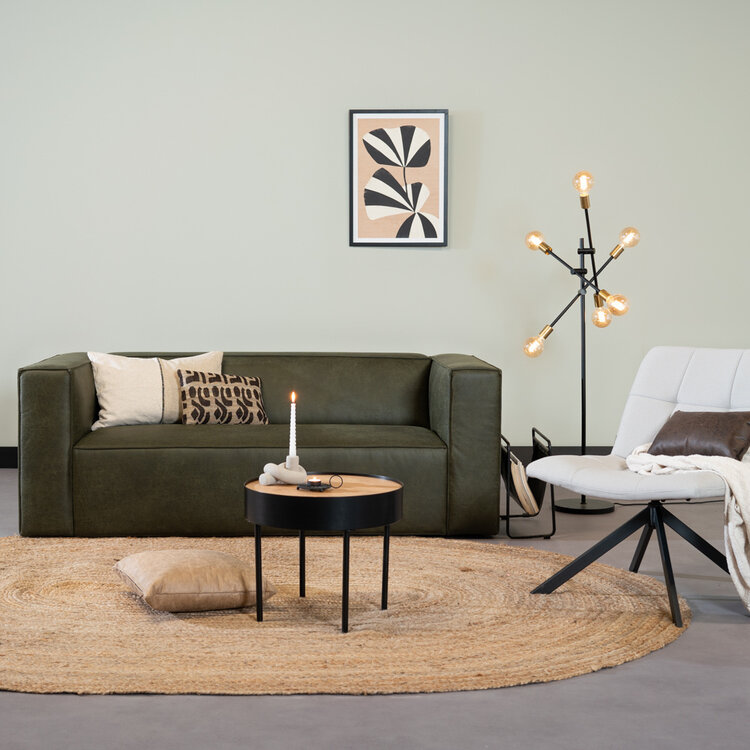 Salontafel Zita rond zwart