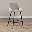 Scandinavische barkruk Lova gerecyclede stof taupe 68 cm