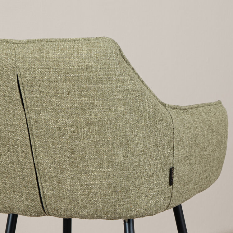 Barkruk Ciara linnen olijfgroen 65-78 cm