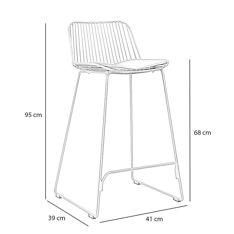 Design barkruk Jenny taupe 67 cm
