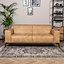 Industriële bank 2,5-zits Vegas eco-leer beige