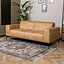 Industriële bank 2,5-zits Vegas eco-leer beige