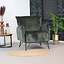 Velvet fauteuil Mika groen