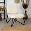 Teddy fauteuil Julia wit