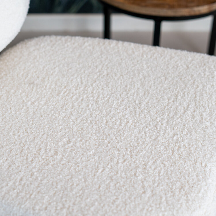 Teddy fauteuil Julia wit