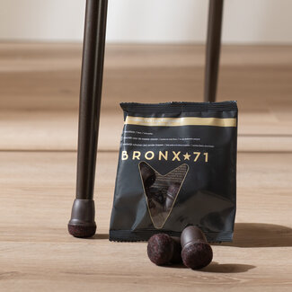 Vloerbeschermer set (voor 4 poten) bruin Ø14-19 mm