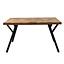 Industriële eettafel visgraat Hunter acaciahout 140 x 90 cm