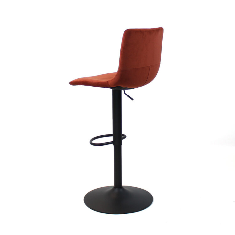 Velvet barkruk Frenkie koper 60-76 cm