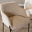 Scandinavische eetkamerstoel Mary bouclé beige