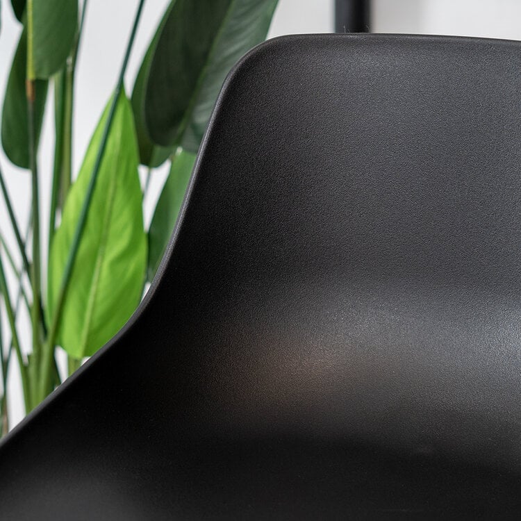 Scandinavische barkruk Dani zwart 65 cm