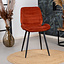 Velvet eetkamerstoel Toby koper