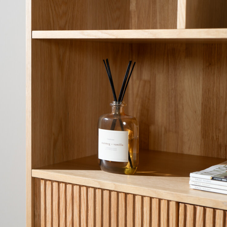 Wandkast Bradley blank eiken 80x220 cm