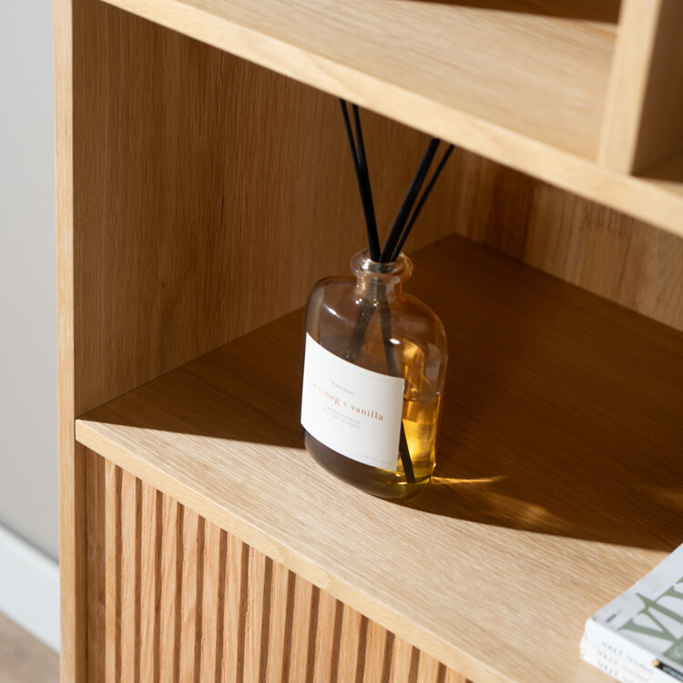 Wandkast Bradley blank eiken 80x220 cm