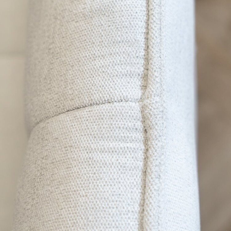 Scandinavische eetkamerbank Jelle off white 185 cm