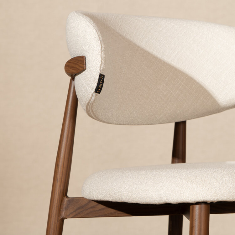 Barkruk Lara linnen off white 70 cm