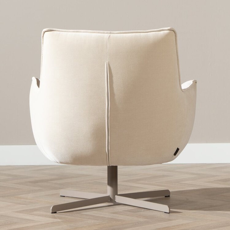 Fauteuil Stella draaibaar velvet beige