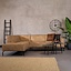 Industriële hoekbank Kansas eco-leer beige links