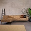 Industriële hoekbank Kansas eco-leer beige links