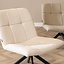 Scandinavische fauteuil Eevi gerecyclede stof off white
