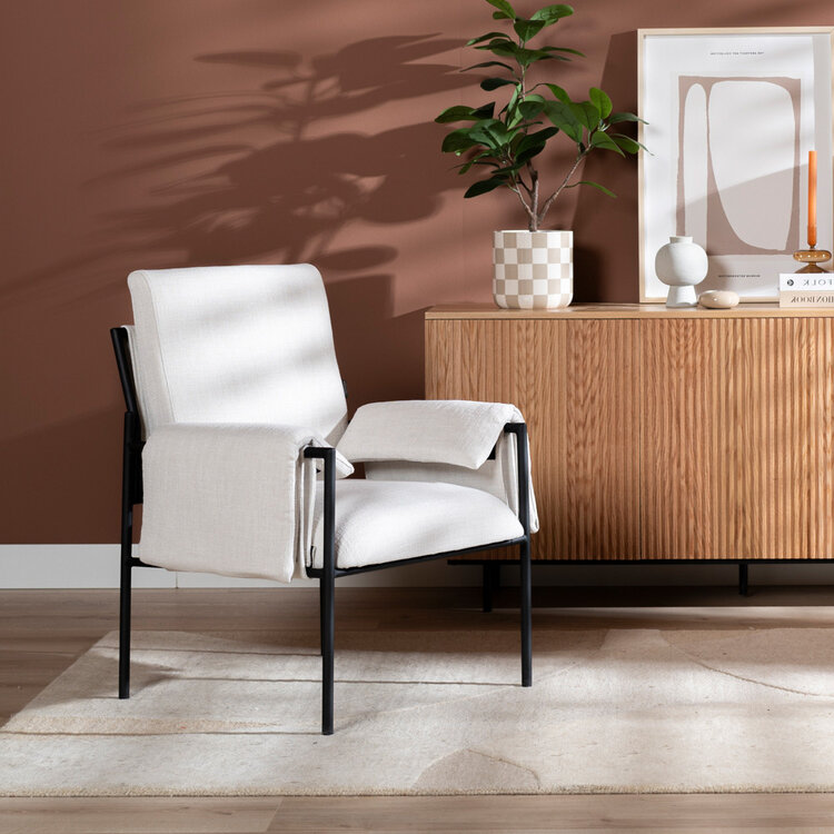 Fauteuil Urban linnen off white