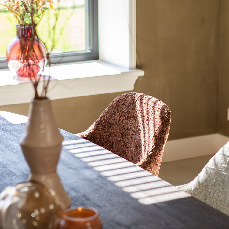 Eetkamerstoel Josh draaibaar chenille beige