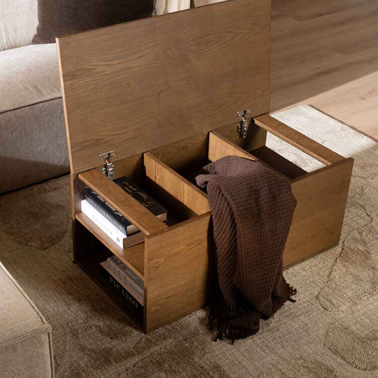 Salontafel Jaxx rustiek eiken 88x46 cm