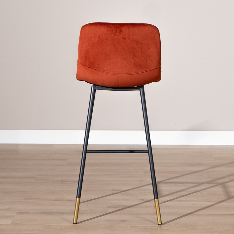 Velvet barkruk Mikky koper 65-78 cm