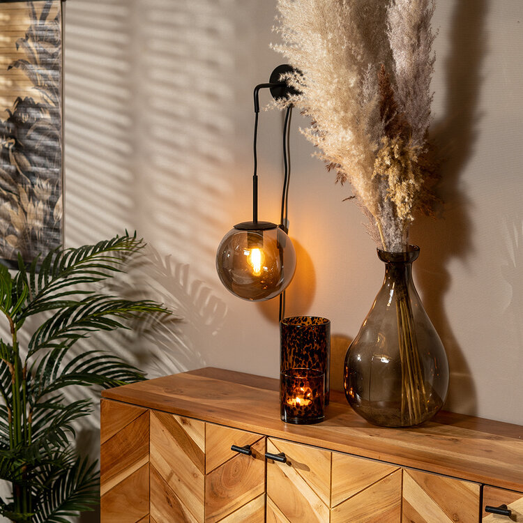 Wandlamp Else 1-lichts Smoke