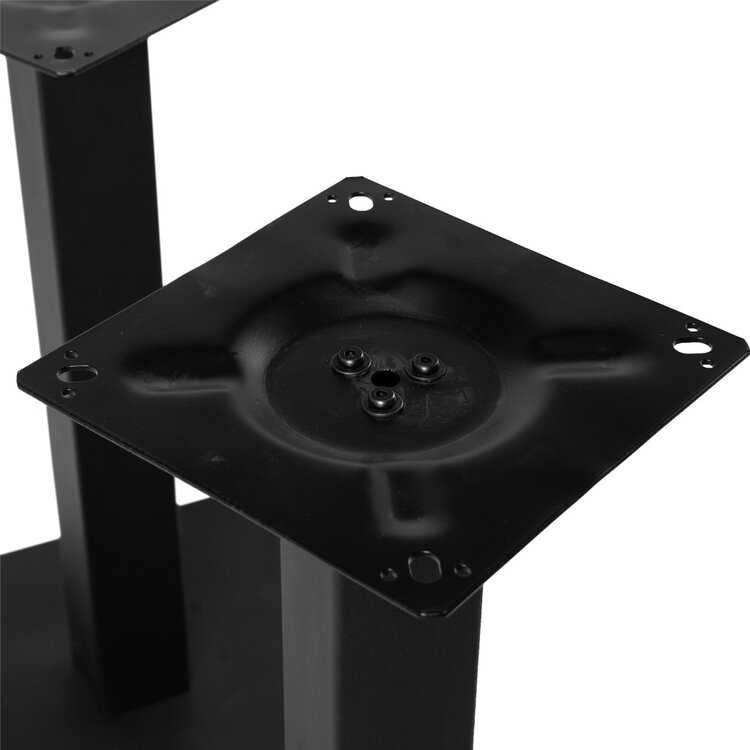 Tafelonderstel Sami bistro dubbel metaal zwart