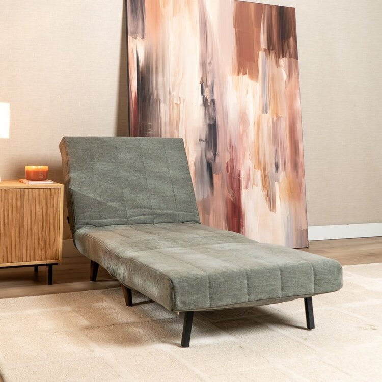 Slaapfauteuil Hanna gerecyclede stof groen