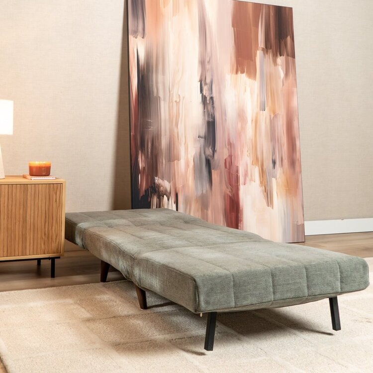 Slaapfauteuil Hanna gerecyclede stof groen