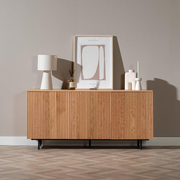 Dressoir Haley blank eiken 160 cm