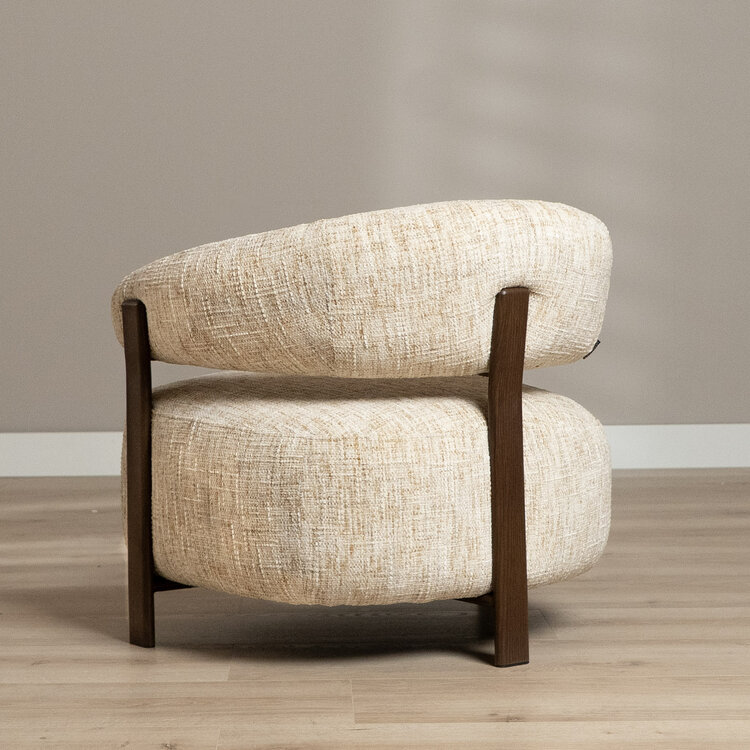 Fauteuil Grace chenille beige
