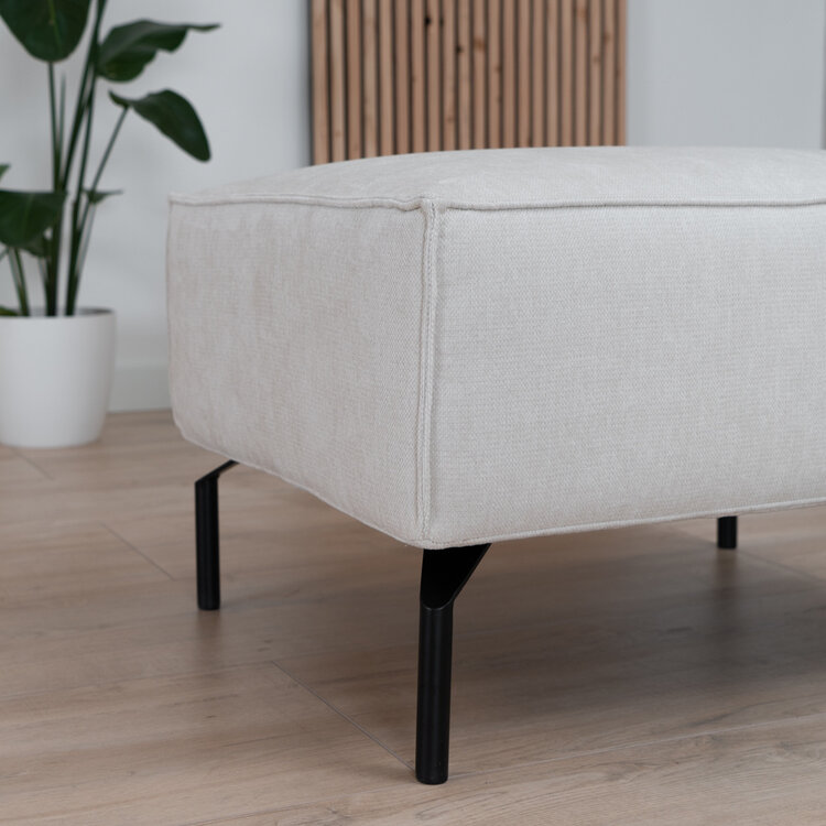 Hocker Kansas stof gemêleerd rinaldi beige