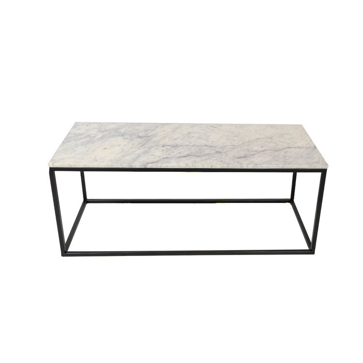 Salontafel marmer Roxy 94 x 38 cm wit