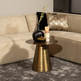 Bijzettafel goud rond Zola