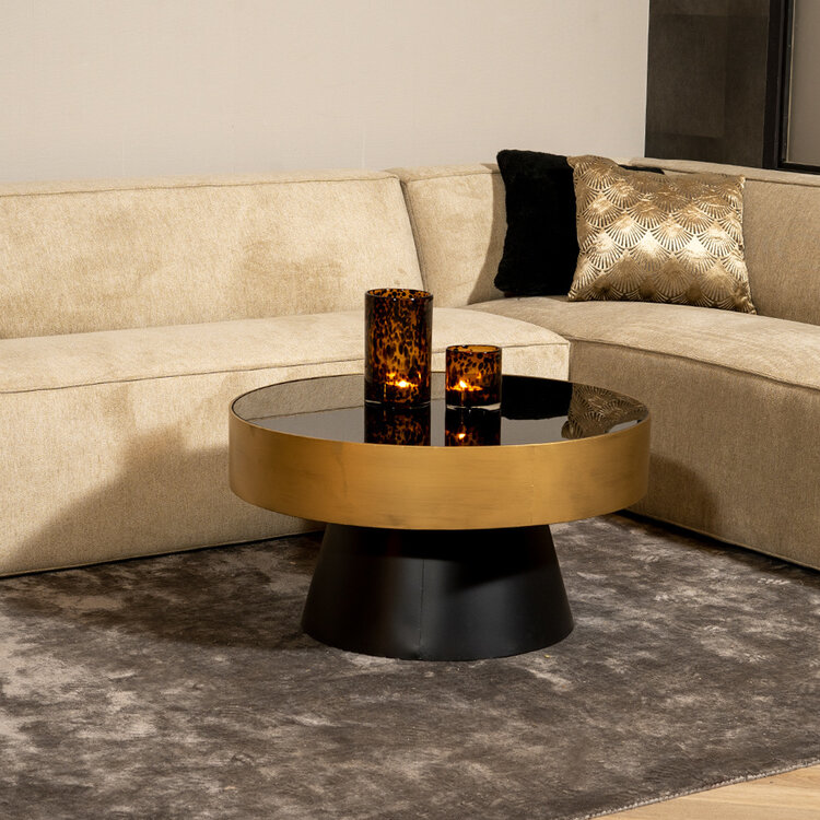 Salontafel goud Milena groot 40 cm hoog
