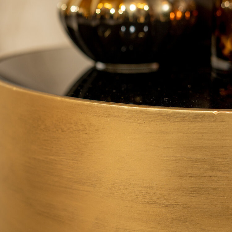 Salontafel goud Milena klein 50 cm hoog