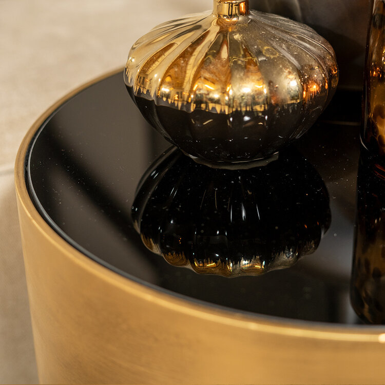 Salontafel goud Milena klein 50 cm hoog