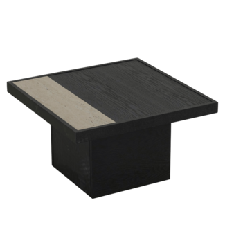 Salontafel Java 70x70 cm zwart eiken