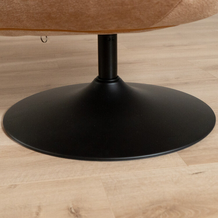 Draaifauteuil Lise chenille terracotta