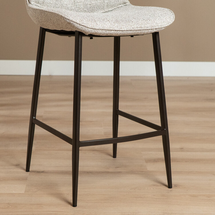 Barkruk Trevi gemêleerd off white/bruin 68 cm