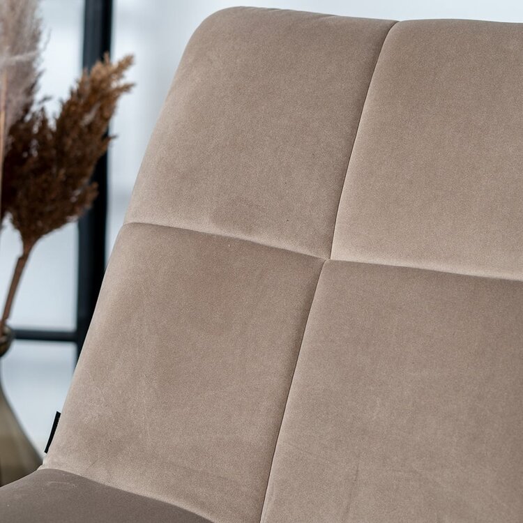 Velvet fauteuil Eevi taupe