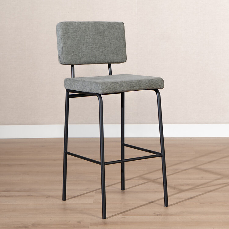 Scandinavische barkruk Espen groen gerecyclede stof 64-77 cm