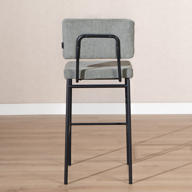 Scandinavische barkruk Espen groen gerecyclede stof 64-77 cm