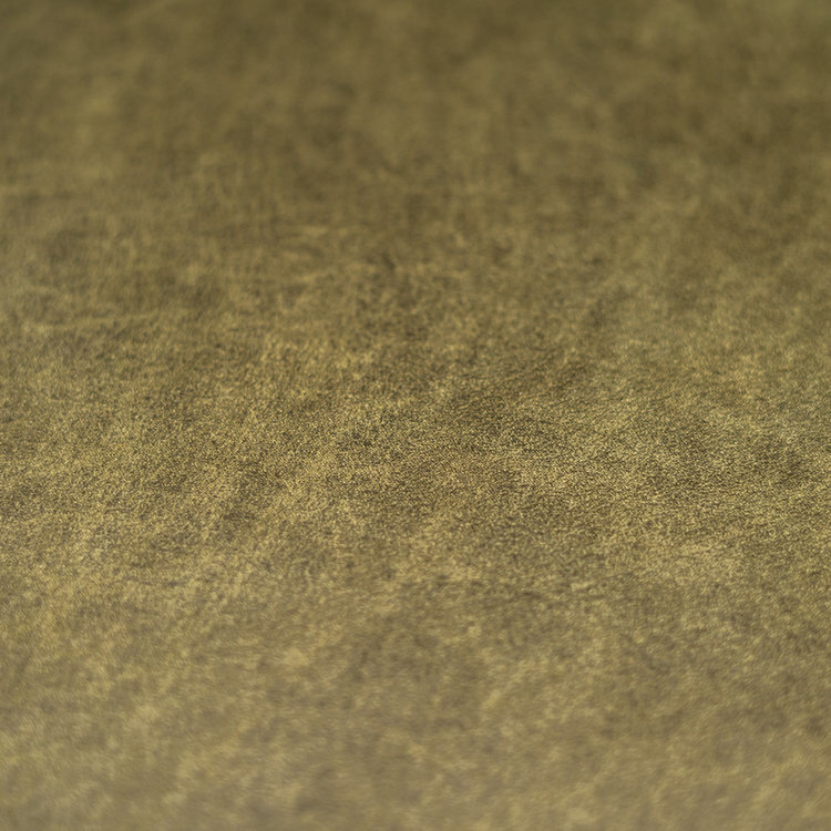 Industriële fauteuil Ivy en poef Kyla eco-leer olijfgroen